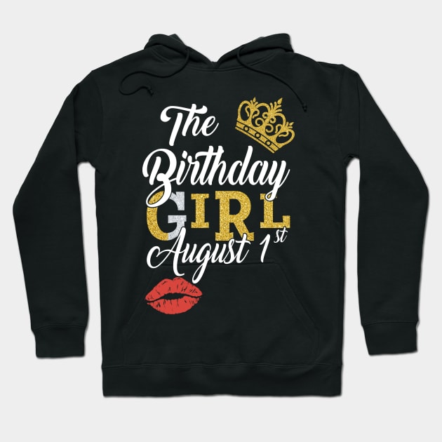 Queen The Birthday Girl July 1st Shirt Funny Birthday Gifts Hoodie by Kelley Clothing